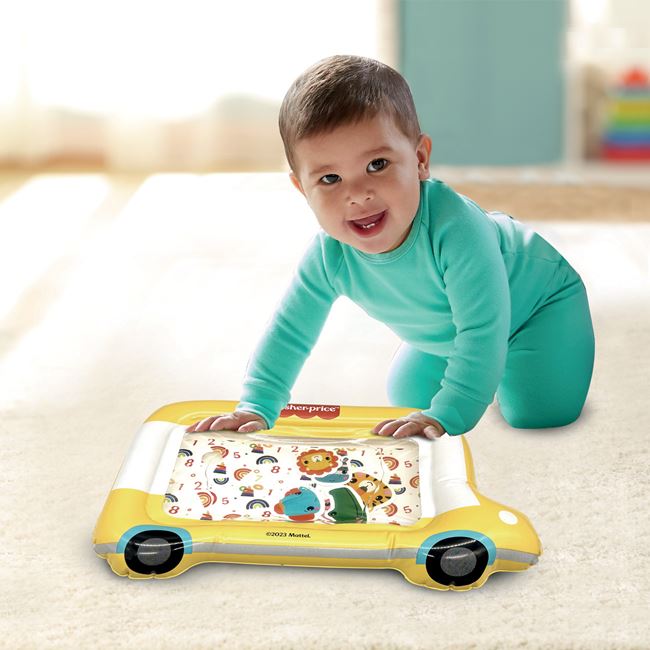 Jucarie de Baie Saltea de Apa in Forma de Autobuz pentru Bebelusi - Fisher Price foto 2
