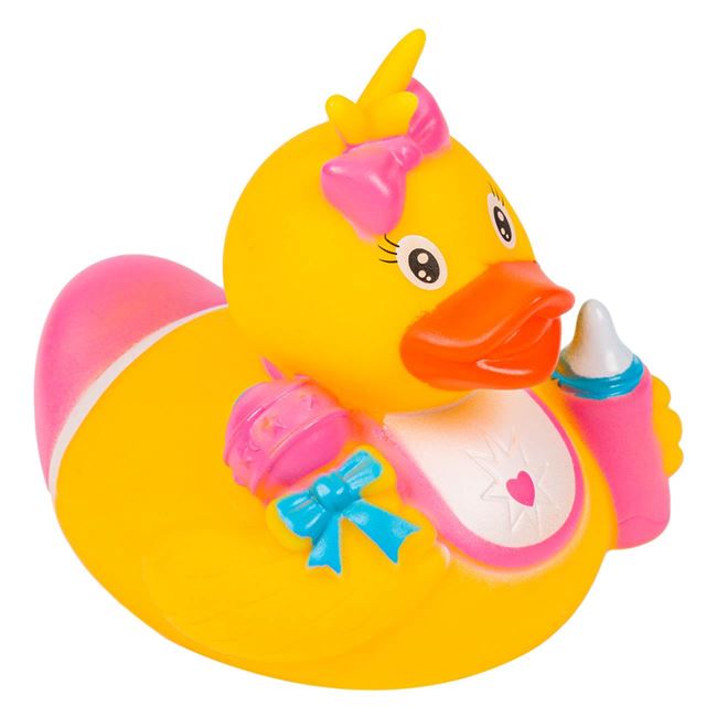 Ratusca Bebelusa din Plastic Roz 10x7x9cm