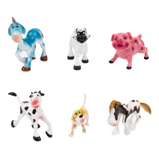 Figurine Animale de la Ferma Cartoon - 6buc