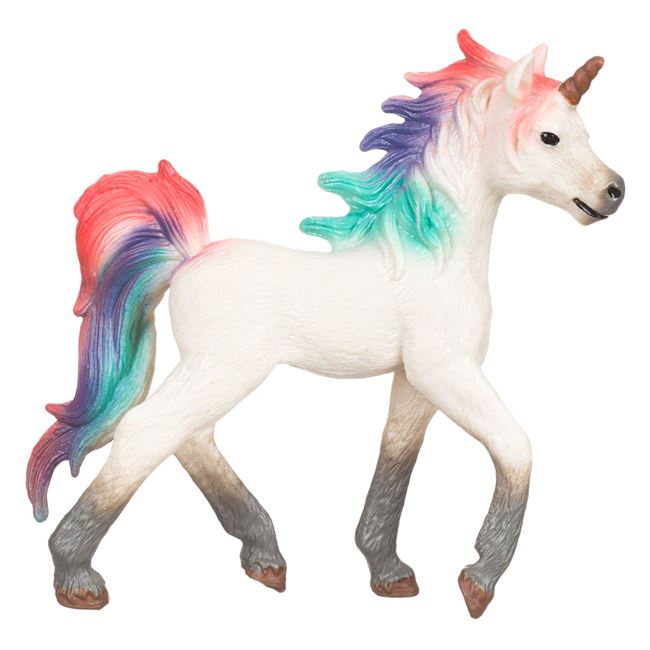 Jucarie Unicorn cu Coama Rainbow 9x3x9.5cm foto 2