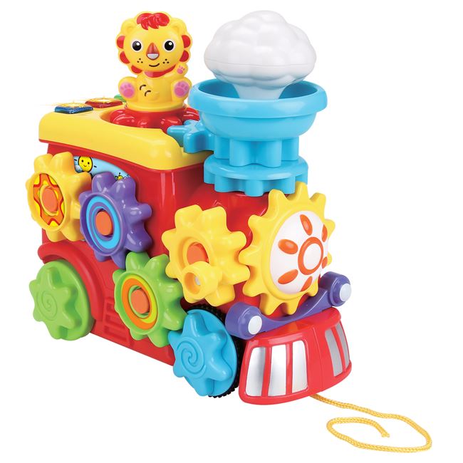 Tren Prescolar cu Roti Dintate Colorate Efecte Sonore & Lumini foto 2