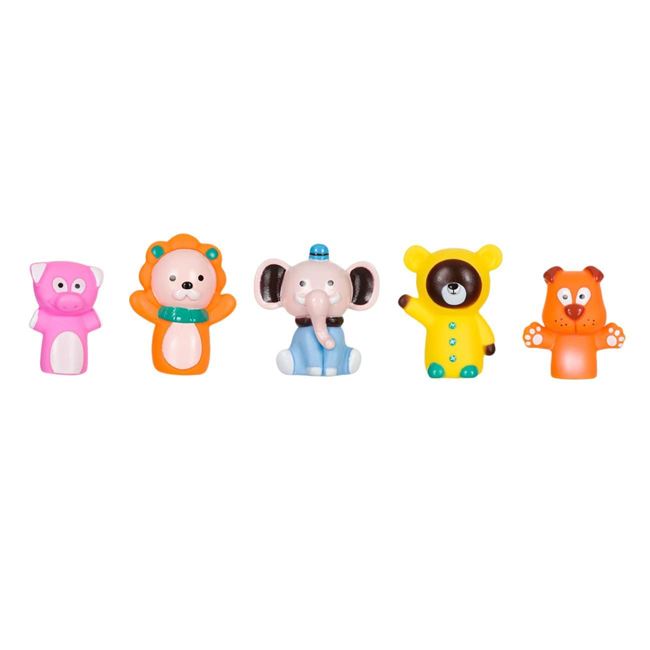 Jucarie Finger Puppet Animale Salbatice - 5 buc foto 2