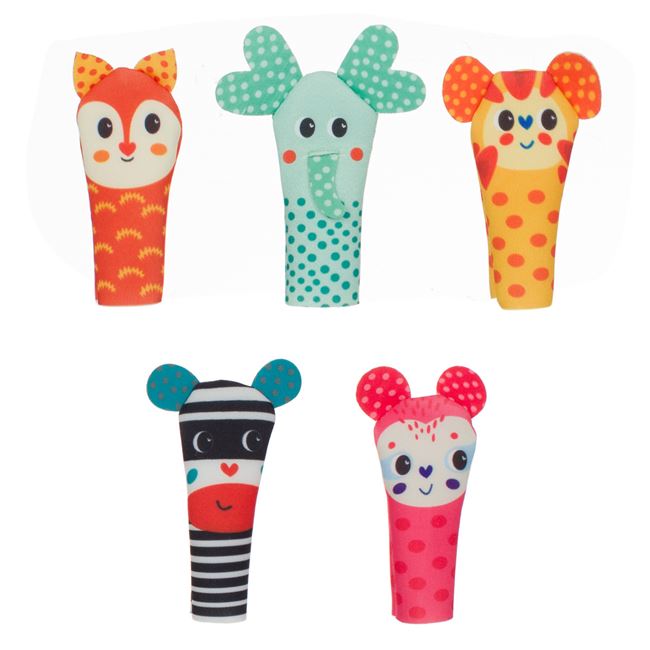 Jucarie Finger Puppets Textila - 5buc foto 2