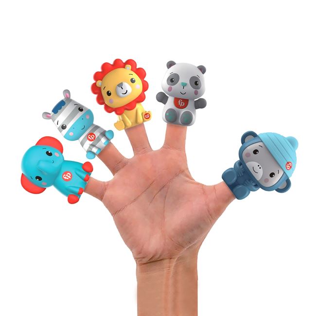 Jucarie Finger Puppet Figurine de Animale - 5 buc foto 2