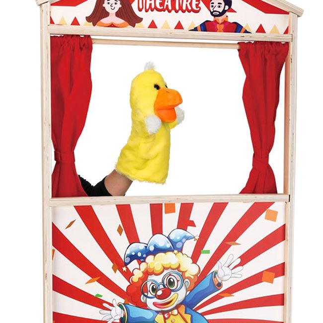 Figurina din Plus Ratusca Galbena pentru Teatru de Papusi 28cm foto 2