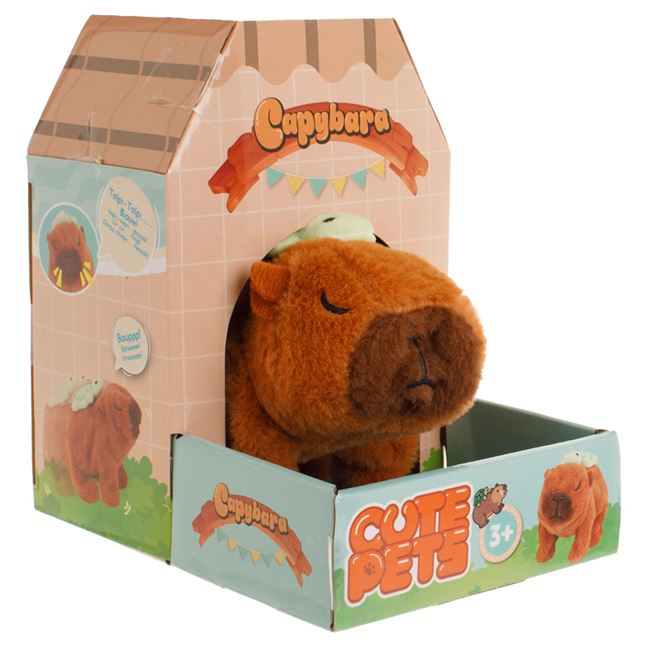 Jucarie Interactiva Capybara cu Sunet & Lumina foto 2