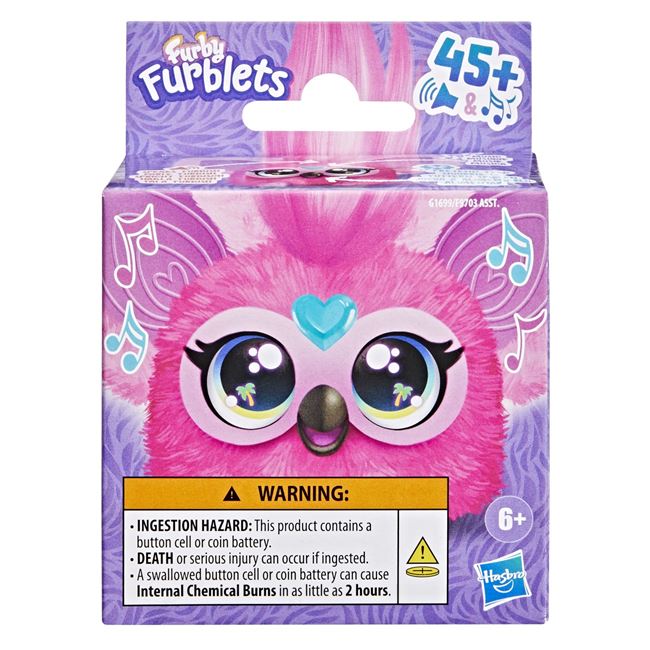Jucarie de Plus Furby Furblet cu Sunet Ooh-Koo Rock - Hasbro