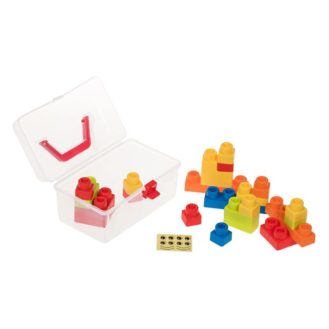 Galeata din Plastic cu Cuburi Moi Soft Block - 24buc