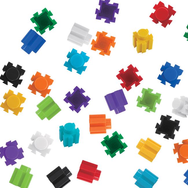 Joc de Indemanare - Cuburi Mini de Diferite Culori 85 piese foto 2