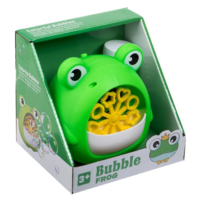 Aparat pentru Baloane de Sapun Broscuta Verde & Rezerva 50ml foto 2