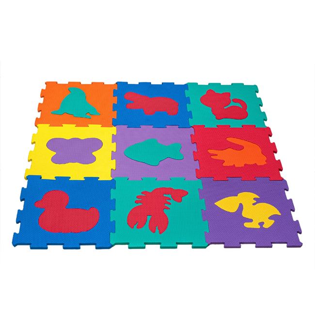 Covor Puzzle Animale pentru Copii 31.5x31.5cm (9 bucati) foto 2