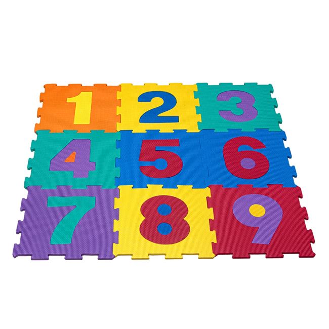 ​Covor Puzzle Cifre pentru Copii 31.5x31.5cm (9 bucati) foto 2