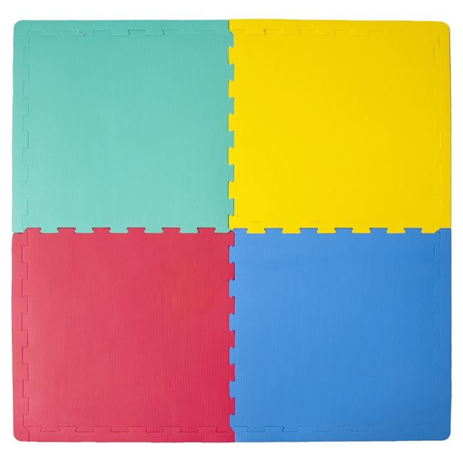 Covor Puzzle Colorat pentru Copii 63x63cm (4 bucati)