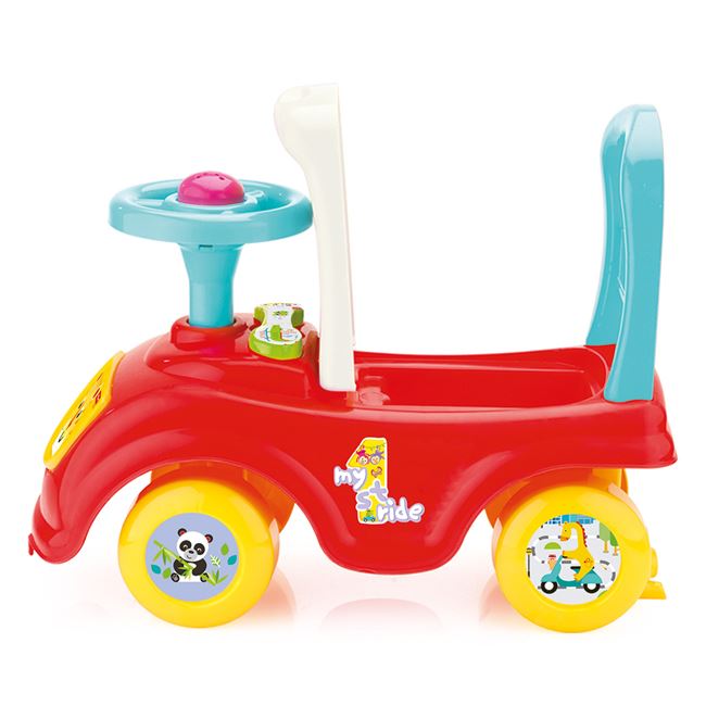 Premergator Educativ Masinuta cu Claxon Colorat si Spatiu de Depozitare - Fisher Price foto 2