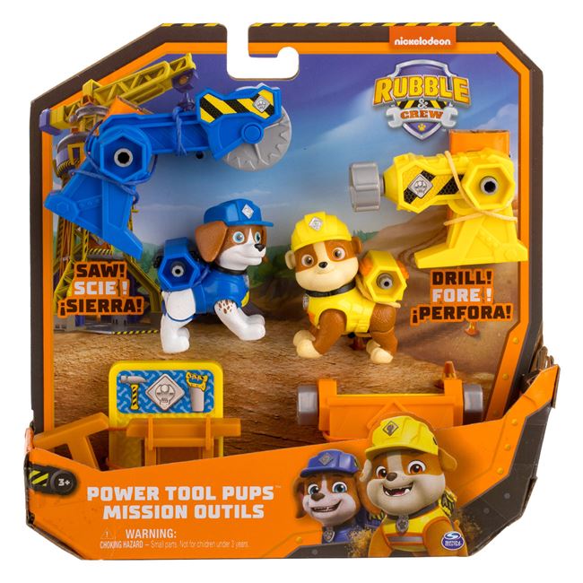 Paw Patrol Rubble & Crew Catelusi cu Unelte - Spin Master foto 2