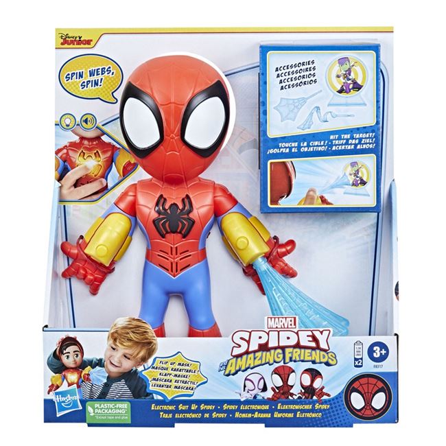Figurina Spidey Electronic Suit Up - Hasbro