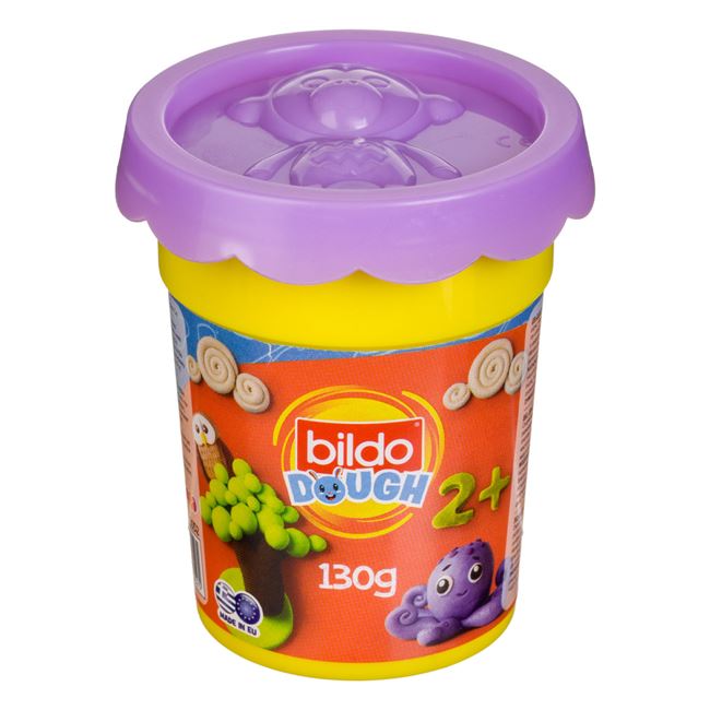 Bildo DOH Plastilina Mov in Pahar cu Capac Forma Model de Animal 130g