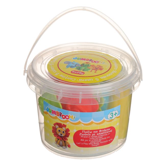 DOH Set Plastelina cu Forme de Animale 5 x 28g foto 2