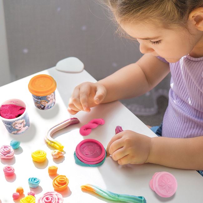 Plastilina Disney Frozen Recipient cu Capac (12 Modele) - AS foto 2