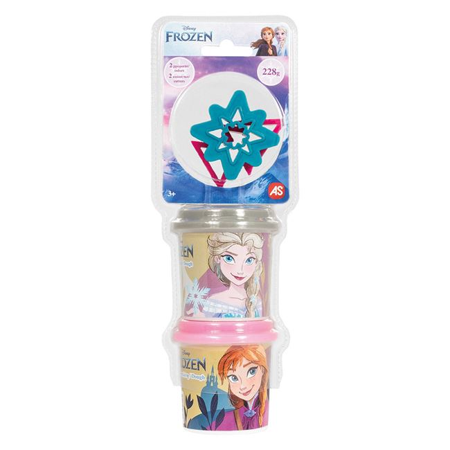 DOH Plastilina Frozen Punga cu 2 Recipiente & Capace Forma 228g - AS foto 2