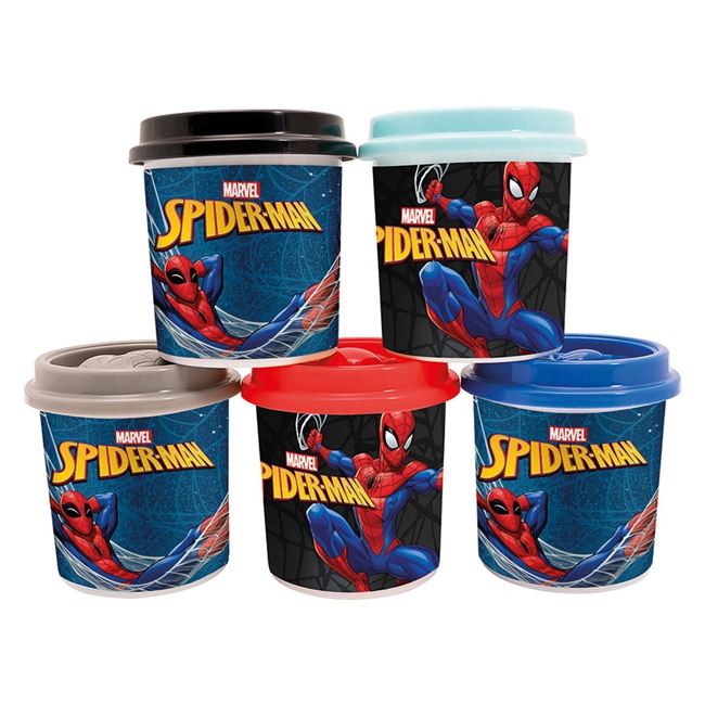 DOH Plastilina Disney Spiderman Punga cu 5 Recipiente & Capace Forme 570g - AS foto 2