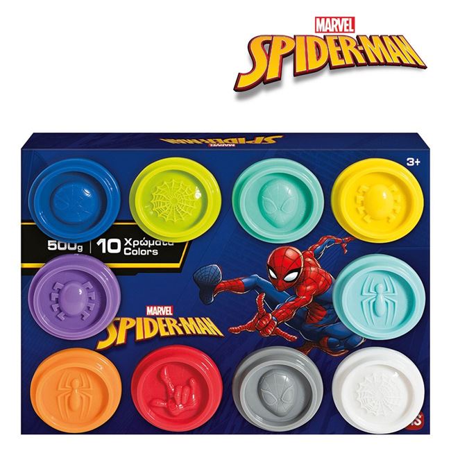 DOH Plastilina Disney Spiderman Cutie cu 10 Recipiente & Capace Forme 500g - AS