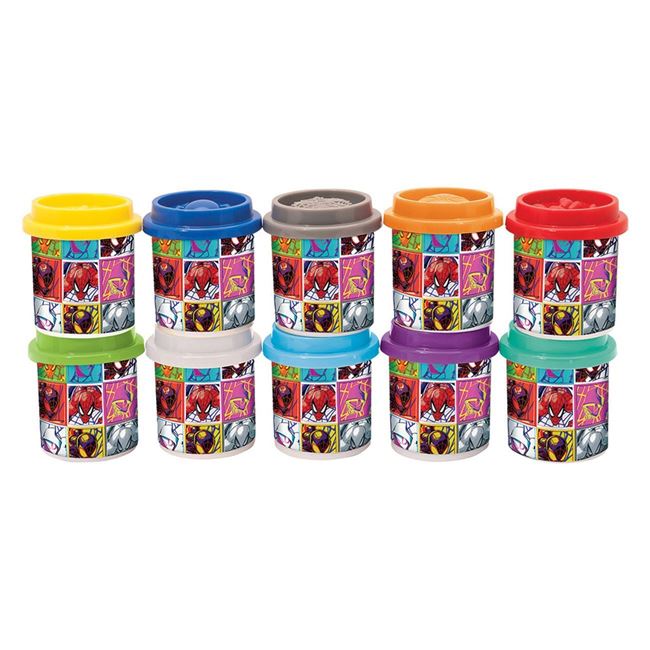 DOH Plastilina Disney Spiderman Cutie cu 10 Recipiente & Capace Forme 500g - AS foto 2