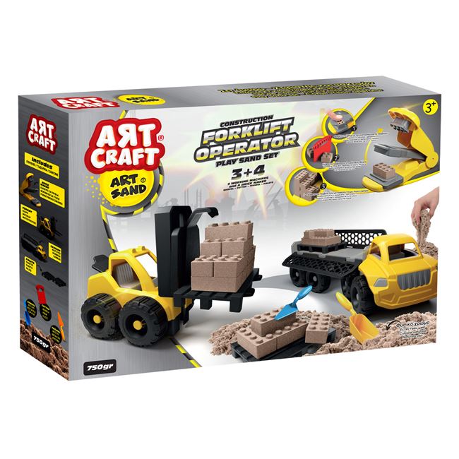 Set Vehicule de Constructie pentru Nisip Creativ - 9 piese