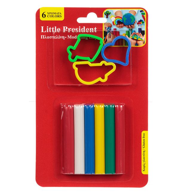 Set Plastilina 6 Culori Diferite & Forme - 9 piese