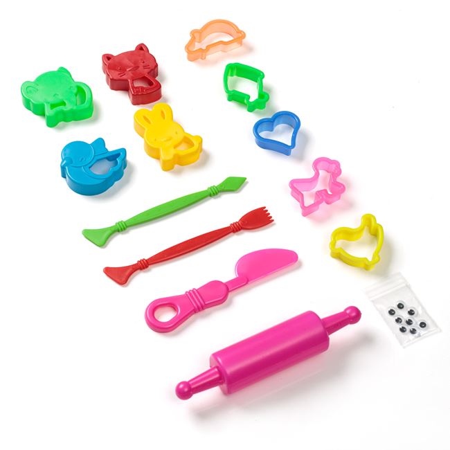 Set Forme Plastilina Unelte & Accesorii - 14 piese foto 2