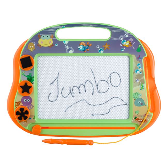 Tabla Magnetica pentru Desen Verde Lime Portocalie Animale Marine 31.5x2.5x23.8cm foto 2